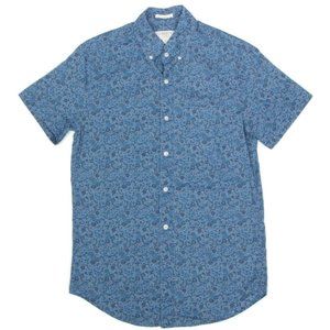 LIBERTY of LONDON J. Crew Floral Emma Print Short Sleeve Mens Shirt size XS /443